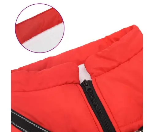 Suņu Mētelis Ar Jostas Sarkana 4Xl Fleece Un Poliesters Vidaxl