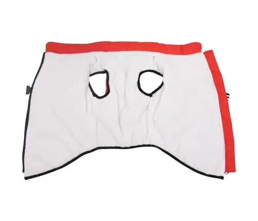 Suņu Mētelis Ar Jostas Sarkana 4Xl Fleece Un Poliesters Vidaxl