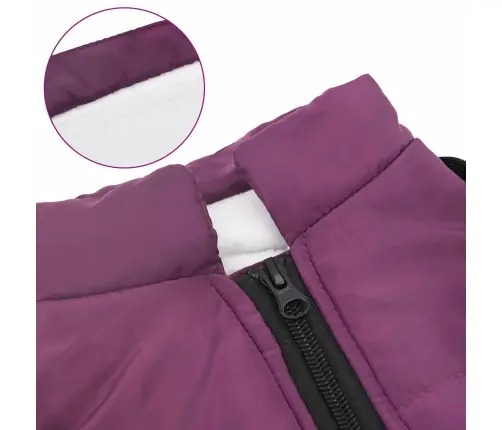 Suņu Mētelis Ar Jostas Violeta Xl Fleece Un Poliesters Vidaxl