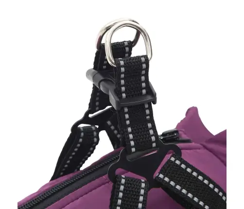 Suņu Mētelis Ar Jostas Violeta Xl Fleece Un Poliesters Vidaxl