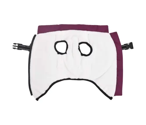 Suņu Mētelis Ar Jostas Violeta Xl Fleece Un Poliesters Vidaxl