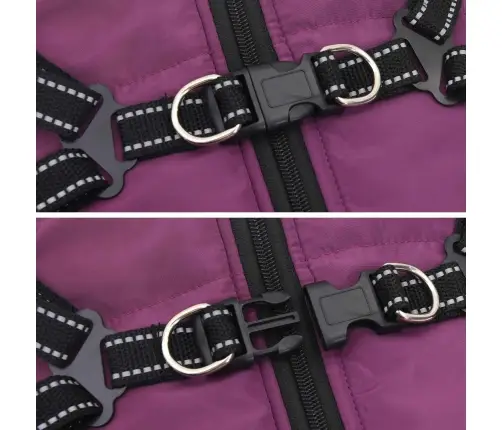 Šuns Kailinis Su Pavadėliu Violetinė 2Xl Fleece Ir Poliesteris