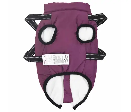 Šuns Kailinis Su Pavadėliu Violetinė 2Xl Fleece Ir Poliesteris