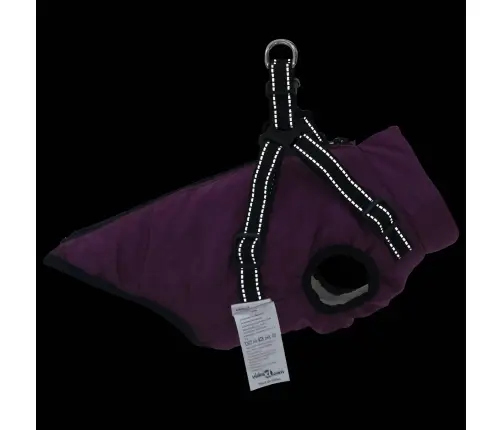 Šuns Kailinis Su Pavadėliu Violetinė 2Xl Fleece Ir Poliesteris