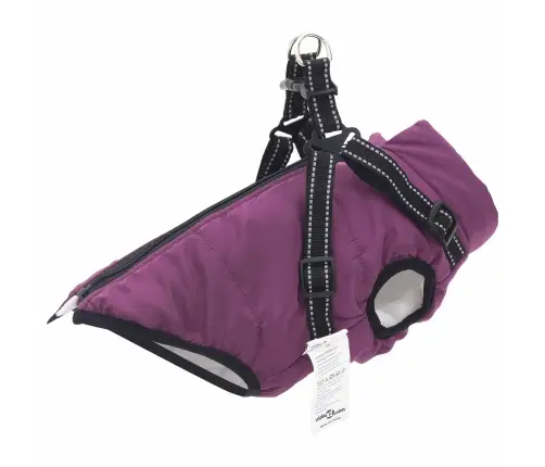 Šuns Kailinis Su Pavadėliu Violetinė 2Xl Fleece Ir Poliesteris