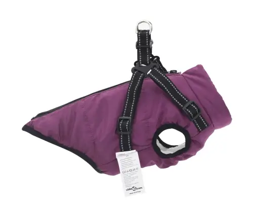 Šuns Kailinis Su Pavadėliu Violetinė 2Xl Fleece Ir Poliesteris