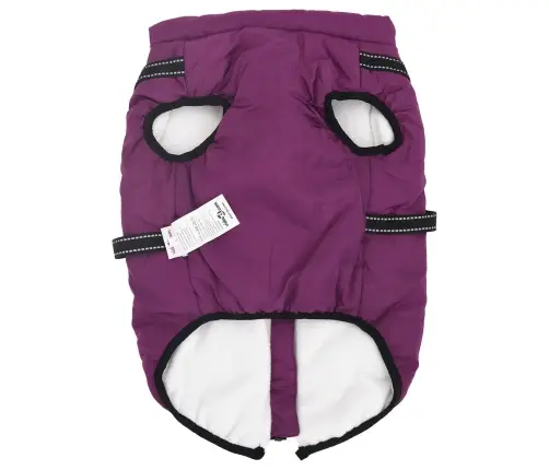 Suņu Mētelis Ar Jostas Violeta 3Xl Fleece Un Poliesters Vidaxl