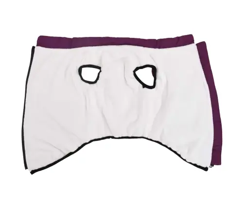 Suņu Mētelis Ar Jostas Violeta 5Xl Fleece Un Poliesters Vidaxl