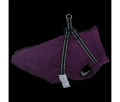 Suņu Mētelis Ar Jostas Violeta 5Xl Fleece Un Poliesters Vidaxl