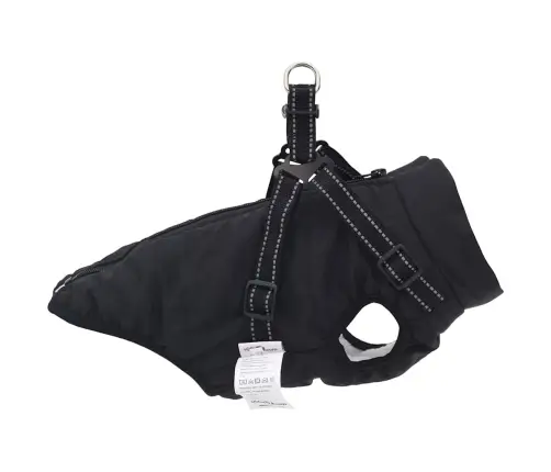 Šuns Kailinis Su Pavadėliu Juoda M Fleece Ir Poliesteris