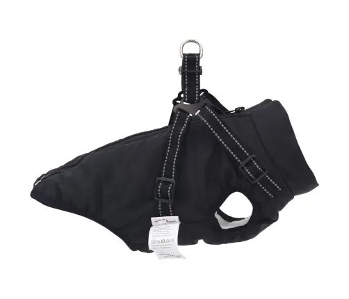 Šuns Kailinis Su Pavadėliu Juoda M Fleece Ir Poliesteris