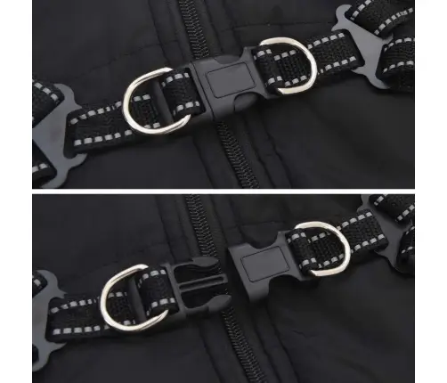 Suņu Mētelis Ar Jostas Melna 2Xl Fleece Un Poliesters Vidaxl