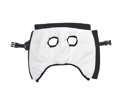 Suņu Mētelis Ar Jostas Melna 2Xl Fleece Un Poliesters Vidaxl