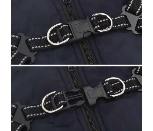 Suņu Mētelis Ar Jostas Tums Zils Xl Fleece Un Poliesters Vidaxl