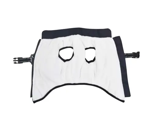 Suņu Mētelis Ar Jostas Tums Zils Xl Fleece Un Poliesters Vidaxl