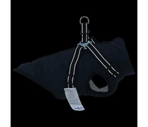 Suņu Mētelis Ar Jostas Tums Zils Xl Fleece Un Poliesters Vidaxl