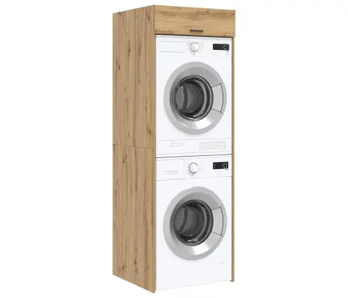 Veļas Mašīnas Skapis Artisānā Ozols 67,5 X 68 X 200 Cm Vidaxl