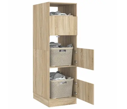 Veļas Skapis Sonoma 50 X 68 X 162 Cm Inženierijas Koks Vidaxl