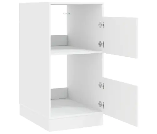 Veļas Skapis Ar Durvīm Balts 50 X 68 X 102 Cm Inženierijas Koks Vidaxl