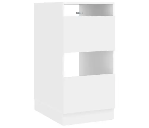 Veļas Skapis Ar Durvīm Balts 50 X 68 X 102 Cm Inženierijas Koks Vidaxl
