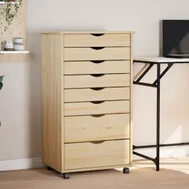 Rullējošais Skapītis Ar Atvilktnēm Ar Riteni Moss Caurs Laka Vidaxl