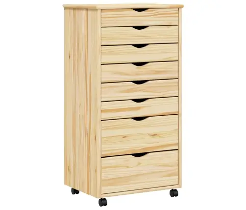 Rullējošais Skapītis Ar Atvilktnēm Ar Riteni Moss Caurs Laka Vidaxl