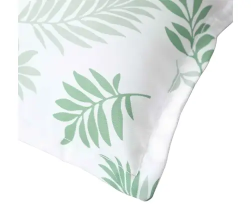 Zema Atzveltnes Krēsla Spilvens 6 Pcs Balts 100 X 50 X 7 Cm Vidaxl