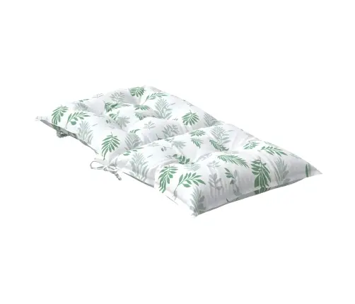 Zema Atzveltnes Krēsla Spilvens 6 Pcs Balts 100 X 50 X 7 Cm Vidaxl
