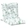 Zema Atzveltnes Krēsla Spilvens 6 Pcs Balts 100 X 50 X 7 Cm Vidaxl