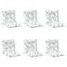 Zema Atzveltnes Krēsla Spilvens 6 Pcs Balts 100 X 50 X 7 Cm Vidaxl