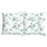 Zema Atzveltnes Krēsla Spilvens 6 Pcs Balts 100 X 50 X 7 Cm Vidaxl