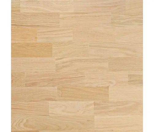 Laud Valge Ja Looduslik 120 X 60 Cm Tugev Tamme Puit