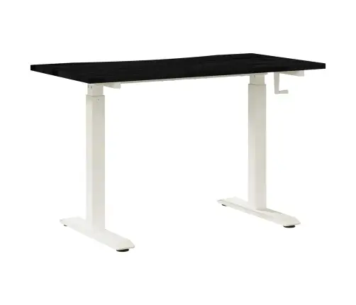 Galds Balts Un Tumši Brūns 120 X 60 Cm Cietā Ozola Koks Vidaxl