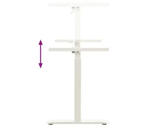 Galds Balts Un Tumši Brūns 120 X 60 Cm Cietā Ozola Koks Vidaxl