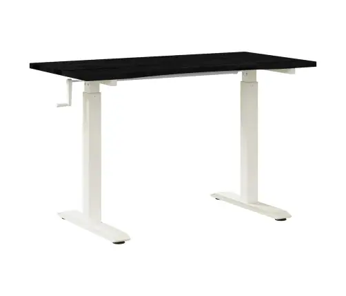 Galds Balts Un Tumši Brūns 120 X 60 Cm Cietā Ozola Koks Vidaxl