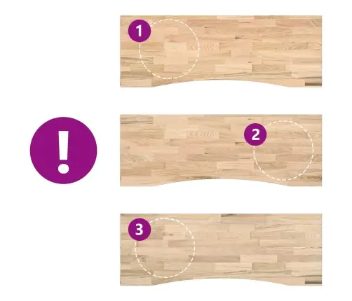 Laud Must Ja Looduslik 140 X 60 Cm Tugev Tamme Puit