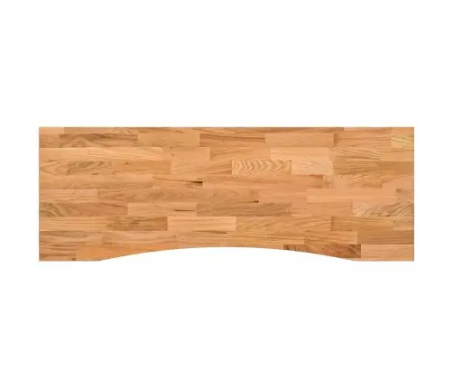 Galds Melns Un Gaiši Brūns 140 X 60 Cm Cietā Ozola Koks Vidaxl