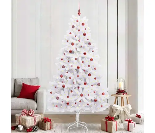 Mākslīgā Saliekamā Ziemassvētku Egle Su 300 Led Balts 240 Cm Vidaxl