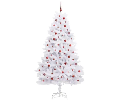 Mākslīgā Saliekamā Ziemassvētku Egle Su 300 Led Balts 240 Cm Vidaxl