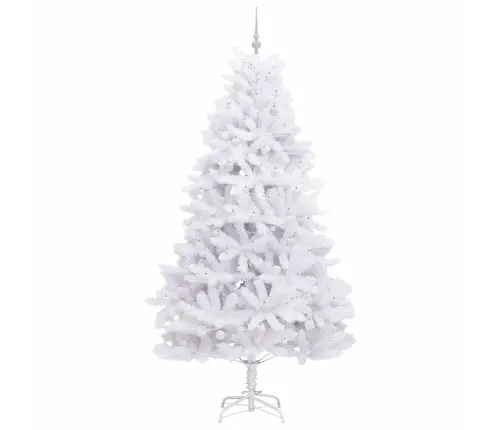 Mākslīgā Saliekamā Ziemassvētku Egle Su 300 Led Balts 240 Cm Vidaxl