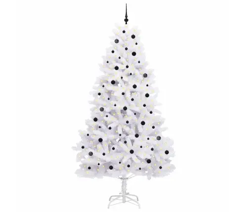 Kunstlik Kokkupandav Jõulupuu Valge 270 Cm Pvc Ja Teras