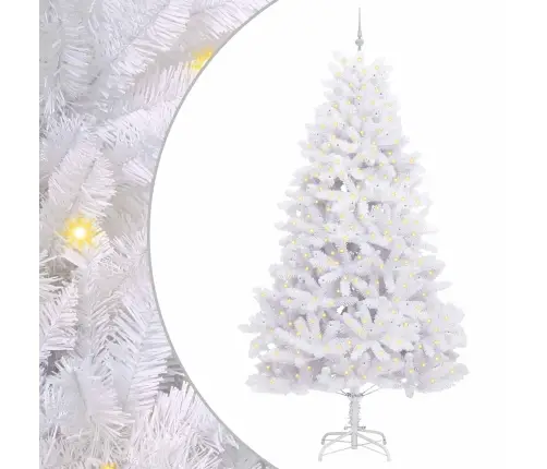 Kunstlik Kokkupandav Jõulupuu Valge 270 Cm Pvc Ja Teras