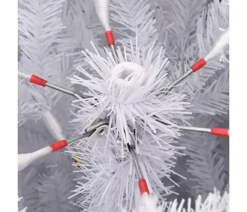 Dirbtinė Sulankstoma Kalėdų Eglutė Balta 300 Cm Pvc Ir Plienas