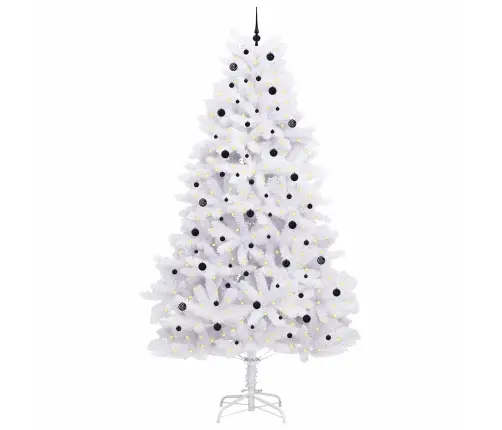 Kunstlik Kokkupandav Jõulupuu Valge 300 Cm Pvc Ja Teras