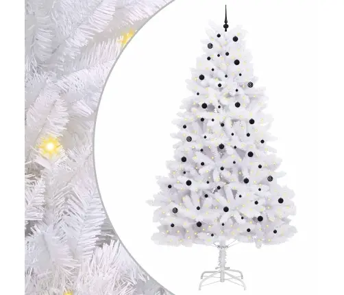 Kunstlik Kokkupandav Jõulupuu Valge 300 Cm Pvc Ja Teras