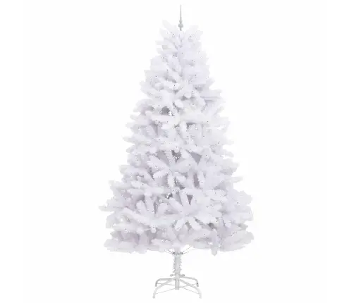 Mākslīgā Saliekamā Ziemassvētku Egle Su 300 Led Balts 300 Cm Vidaxl