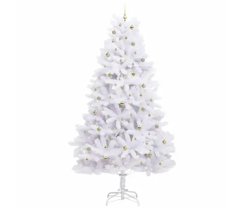 Kunstlik Kokkupandav Jõulupuu Valge 300 Cm Pvc Ja Teras