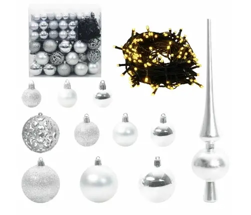 Mākslīgā Saliekamā Ziemassvētku Egle Su 300 Led Balts 300 Cm Vidaxl