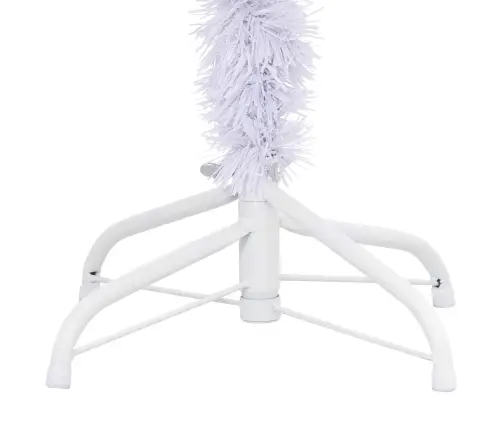 Mākslīgā Ziemassvētku Eglīte Balts 120 Cm Pvc Un Tērauds Vidaxl