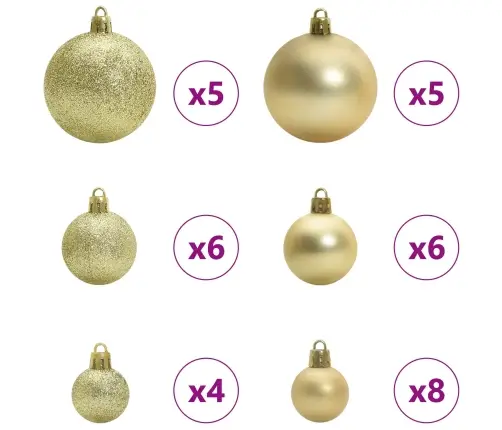 Dirbtinė Kalėdų Eglutė Su 150 Led Balta 150 Cm Pvc Ir Plienas